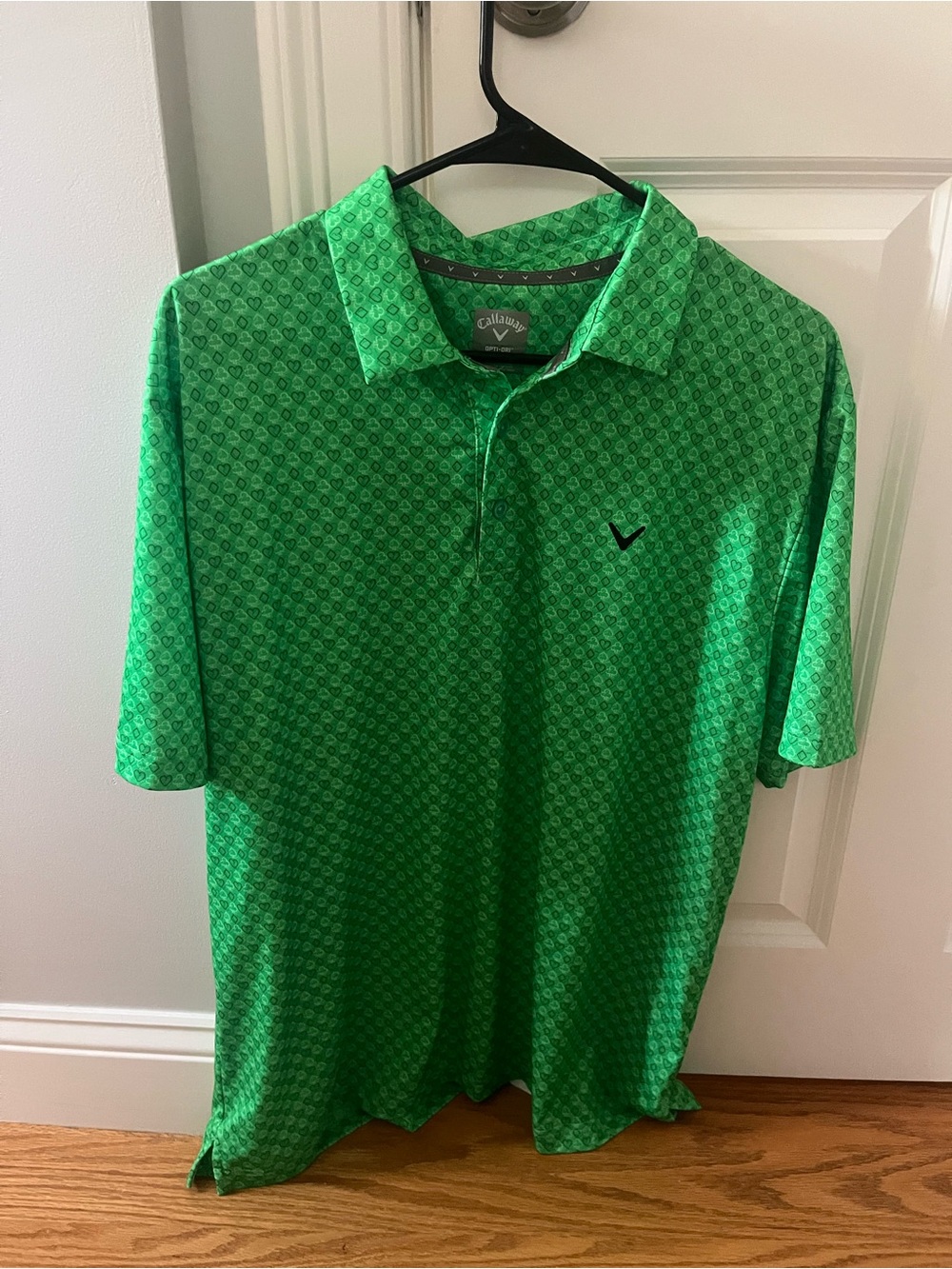 Callaway Men’s Bright Green Short-Sleeve Golf Polo